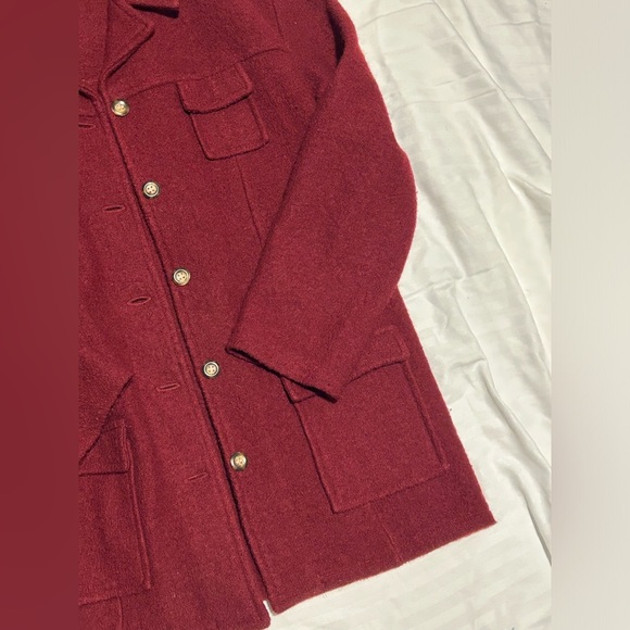 Casual Corner Wool Long Coat with Buttons - XL - Picture 5 of 9
